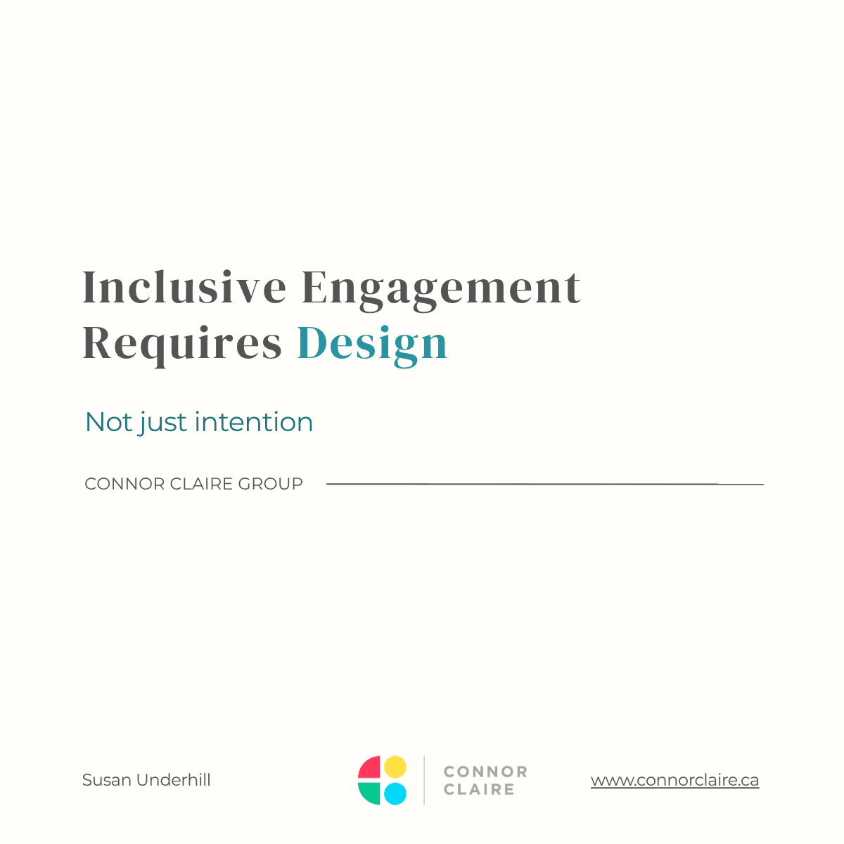 Cover image for Inclusive Engagement Requires Design, an original report you can download a .pdf of at the bottom of this page.